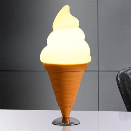 Art deco creative children bedroom Ice cream table lamps baby bedside night lamp coffee store dining room study led desk light