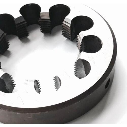 Free shipping 1PC of 9SiCr made metric manual die M57*1.5mm for hand threading aluminum copper NF metal wrokpieces