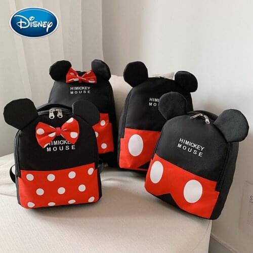Disney Mickey Minnie childrens cartoon school bag baby small school bag backpack cartoon backpack missing bag
