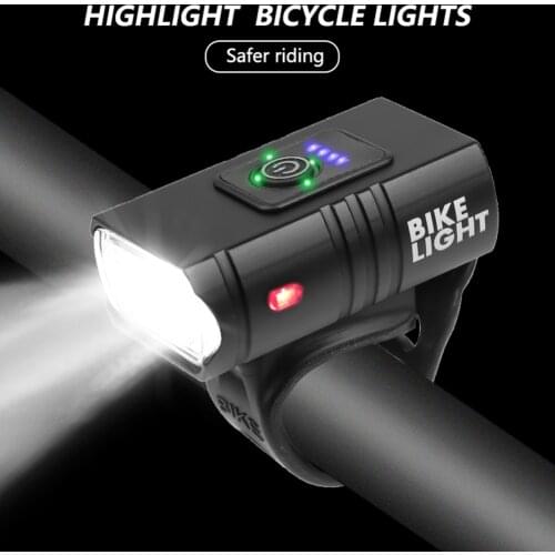 T6 LED Bicycle Light 10W 800LM Power Display 6 Modes USB Rechargeable MTB Bike Front Lamp Flashlight Cycling Equipment Accessory
