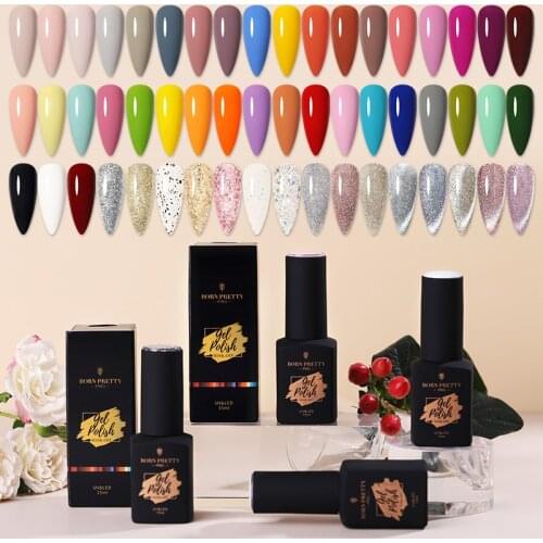 BORN PRETTY Pro 1 Bottle 15ml Color Trubuty Series Nail Gel Colorful Reflective Glitter Gel Polish Soak Off UV Gel Varnish