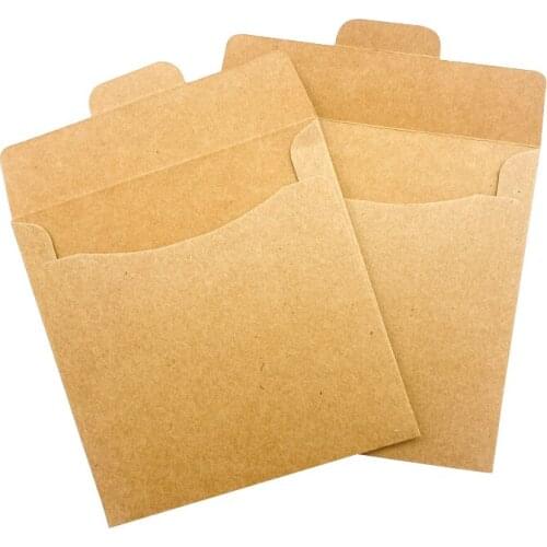 5pcs/lot Kraft Paper Vintage CD Optical disc envelope decorations mini paper bag