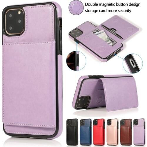 Leather Wallet Case For iPhone 5 5S 6 6S 7 8 Plus 11 Pro Max 12 Mini 12 Pro Max SE 2020 X XR XS Max With Card Pocket Case Cover