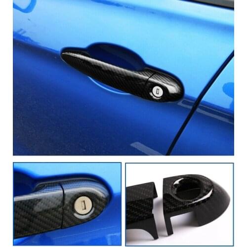 Carbon Fiber Outside Exterior Door Handle Cover For-BMW 1 2 3 4 Series E87 E90 E91 E92 E93 F30 X1 X2 X3 X4 X5 X6 LHD