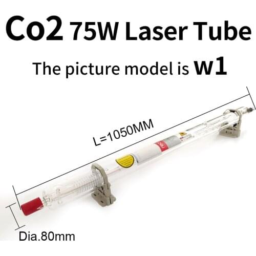 Laser tube with long life span Model W1 75W