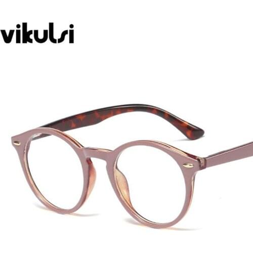 Hot 2019 Newest Cat Eye Glasses Frame Women Brand Designer Classic Round Eyeglasses Frame Clear Fashion Glasses Optical frame