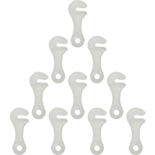 Hot Luminous Rope Buckle Fluorescence TentWrench Shape Buckle Alert Outdoor Camping Mountain Tent Anti-slip Wind Rope Stopper