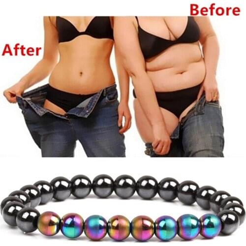 Magnetic Therapy Hematite Stone Beads Health Care Bracelet Weight Loss Jewelry