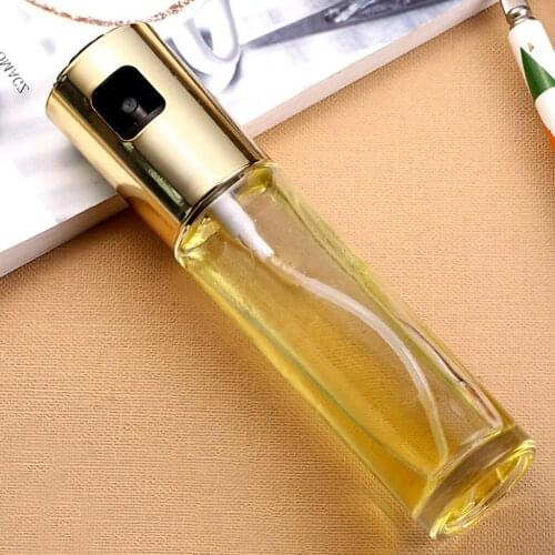 Olive Oil Sprayer Stainless Steel Refillable Oil Sprayer For Cooking Pump Spray Bottle Oil Vinegar Dispenser Bottle Kitchen Tool