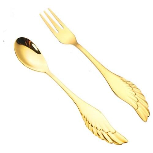 Chocolate Fork Spoons Set Steel Dessert Fork Cutlery Disposable Forks for Children Kids Mini Forks for Snacks Tableware Bar
