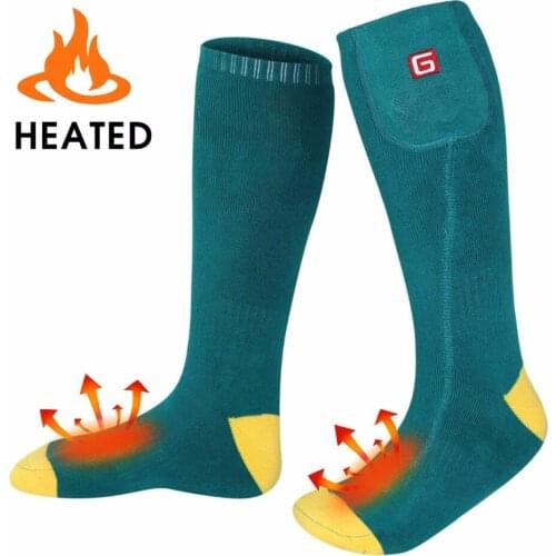 Electric Heated Socks with Rechargeable 3.7-Volt Battery Elastic Warm Health Socks for indoor and outdoor activities