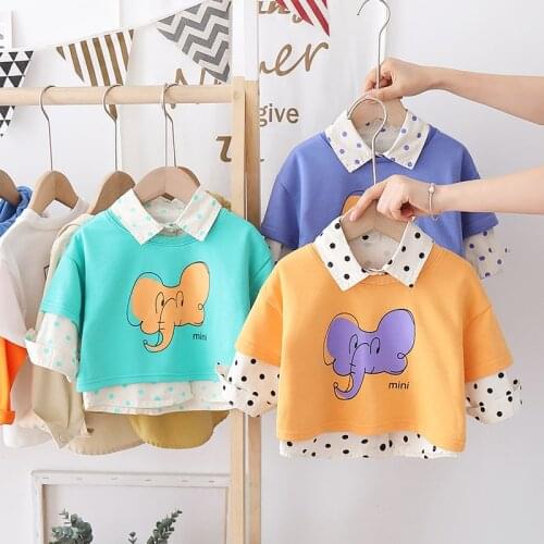 New Autumn Baby cartoon Clothes Children Boys Girls T-shirt sweater shirt 2pcs/set Spring Kids Clothing Infant Casual Sportswear