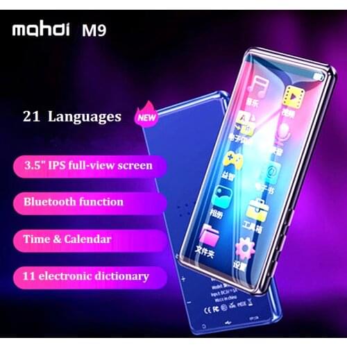 New Mahdi M9 Bluetooth MP4 Player With Speaker Touch Screen 3.5 inch HD HIFI 8GB Music MP3 MP4 Player Support Video TF Card