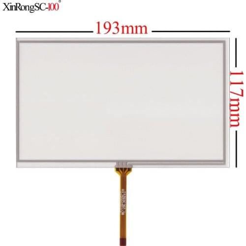 New 8'' inch 193mm*117mm 4pins resistance Touch screen for ZCR-1138R1-1 2 4 6 digitizer glass sensor panel touchpad replacement