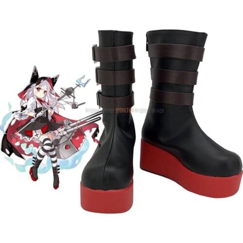 Erebus Boots Cosplay Azur Lane Erebus Cosplay Shoes Platform Boots Custom Made