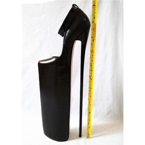 19.69in Heel Height Sexy Genuine Leather Pointed Toe Stiletto Heel Platform Pumps High Heels US size 5-13 No.501