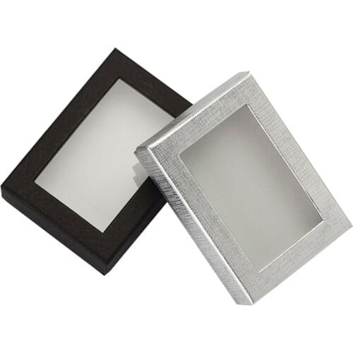 24pcs Paper Jewelry Gift Box for Brooches Necklace Earring Ring Jewellery Sets Packaging Display Cases Black 7*9*3cm