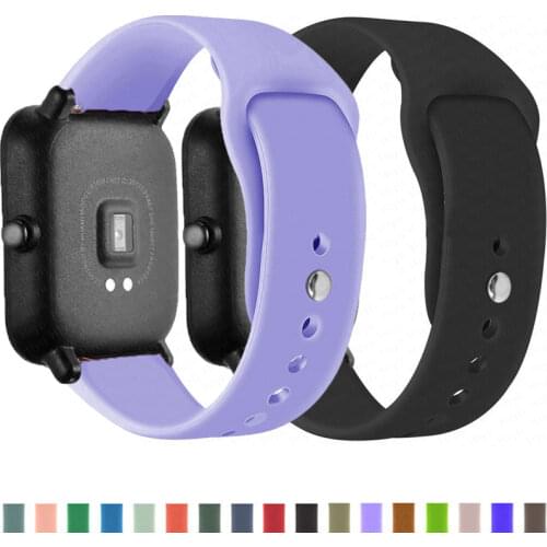 20/22mm band For Amazfit GTS 2 Strap/Mini Silicone Wrist Smart WatchBand Sport Bracelet For Xiaomi Amazfit Bip S/U/Pro/GTR