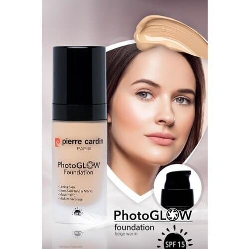 Pierre Cardin Photoglow Luminous Foundation Tan Skin With Beige Warm
