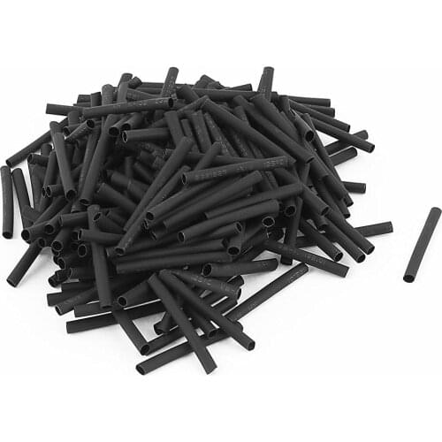 Wire Wrap Sleeve 2mm Dia 30mm Long Heat Shrink Tubing 280pcs Black