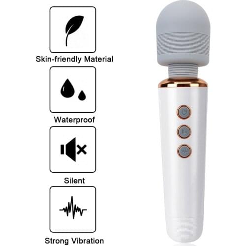 Adult Sex Toys for Woman AV Stick Vibrators Vibrating Dildo G Spot Massager 20 Modes Clitoris Stimulator Magic Wand Vibrators