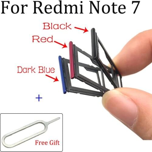 SIM Card Holder Tray Slot Holder Adapter Socket For Xiaomi Redmi Note 7 Repairs