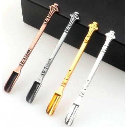 1pc Mini Stainless Steel Scoop Soot Shovel Gold Spoon Stir In Coffee Tea Sniffer Smell Flavor Ornament Of Novel Design Tableware