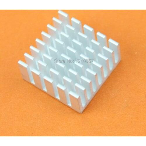 10pcs lot 20 x 20 x 10mm Silver Aluminum Heat sinks Cooling Heatsink IC Led Cooler