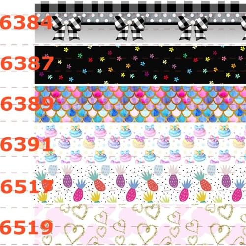 10yards -different sizes -bows & star pattern ribbon printed Grosgrain ribbon DIY