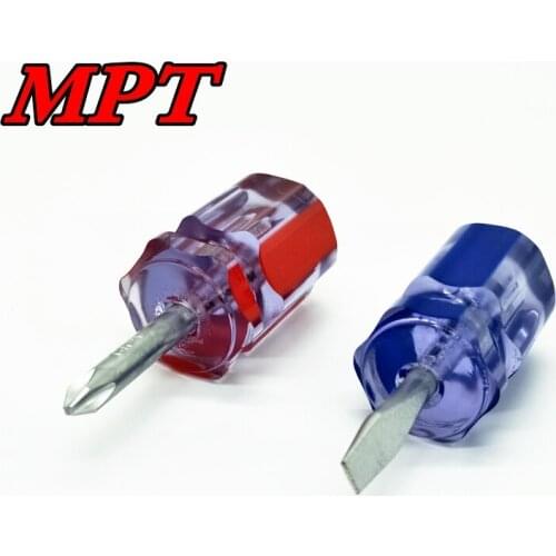 2pcs/lot Mini Screwdriver Set Magnetic Tip Screwdriver PH2*38mm Slotted 6*38mm Mini Screwdriver Household Tools