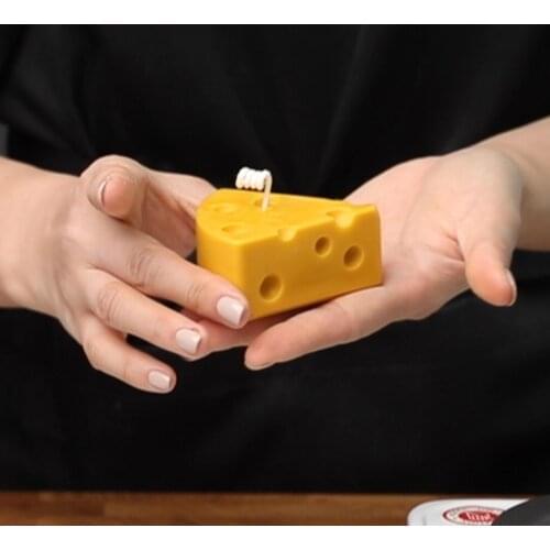 8 PCS Cheese Candle Silicone Mold DIY Chocolate Candy Handmade Soap Making Jelly Baking Tool Supplies