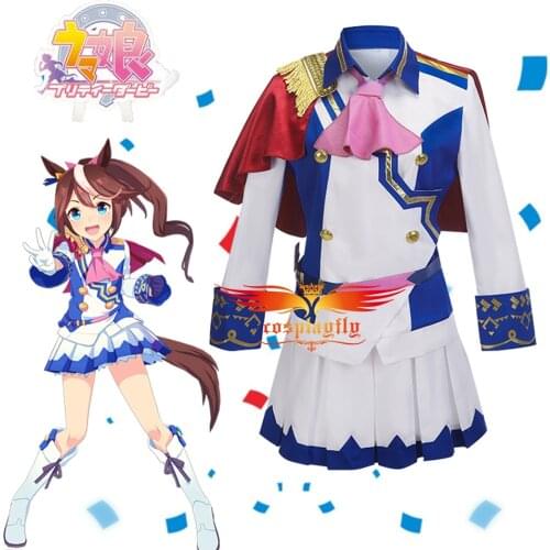 Anime Comic Umamusume Pretty Derby Tokai Teio Cosplay Costumes Special Week COS White JK Uniform Skirt Jacket Cloak Halloween
