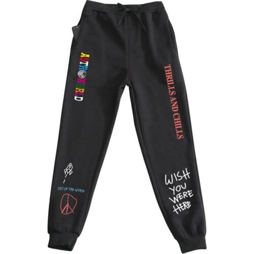 New Travis Scott pants women men high quality print jogger Streetwear men sweatpants pants jogging