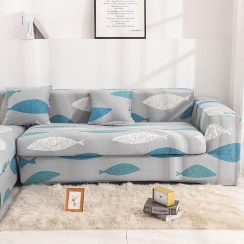 Print Stretch Sofa Cover Elastic Couch Cover L Shaped Cover Sofa Slipcovers For Living Room 1/2/3/4 Seaters