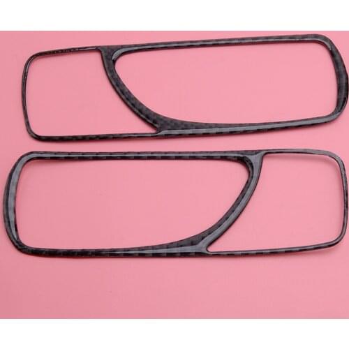 Black Carbon Fiber Rear Door Handle Frame Trim Fit For Lexus IS250 IS300 IS350 2006 2007 2008 2009 2010 2011 2012