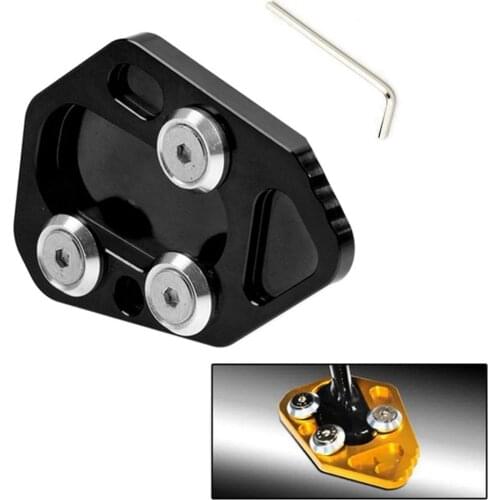 For BMW F800R F800S F800ST F800GT R1200S HP2 Kickstand Side stand Pad Enlarge Extension Foot Plate