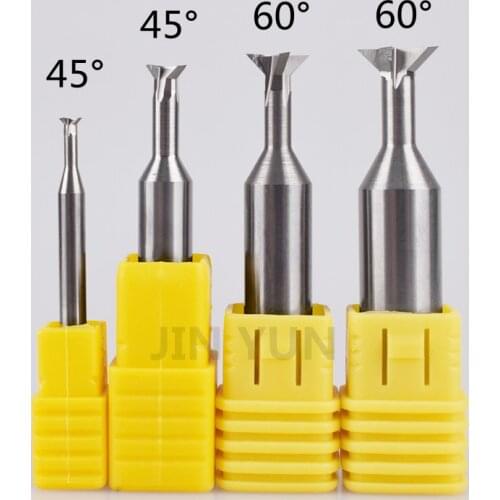 Dovetail Milling Cutter Carbide Cnc Tool 45 60 Degrees 3mm 4mm 6mm 8mm 10mm 12mm Tungsten Steel Metal Processing Tool
