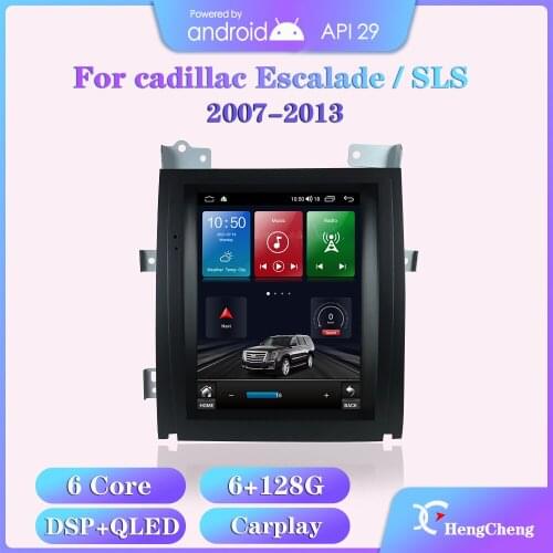 Hengcheng For Cadillac Escalade 2007-2013 Car Multimedia Video Player Cadillac SLS GPS Navigation Radio 6+128G Wireless Carplay
