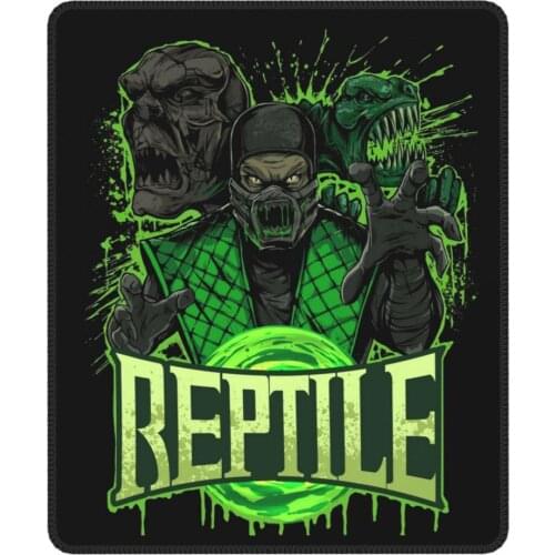 Reptile Gaming Mouse Pad Mortal Kombat Mk11 Fighting Game with Locking Edge Mouse Mats Rubber Computer Keyboard Desk Pad