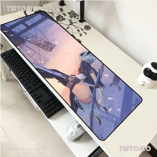 NieR Automata Mouse Pad 900x400x2mm Mouse Mat Laptop Big Padmouse Notbook Computer Gaming Mousepad Popular Gamer Play Mats