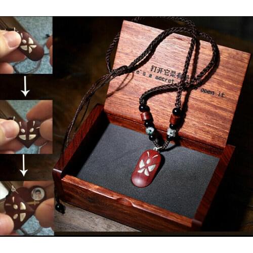 The Illusionist Rosewood Locket 99 Sliver Butterfly Heart Shape Necklaces Pendant Custom Photo Locket Romantatic Gift Jewelry