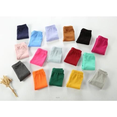 Girls Leggings Cotton Candy Color Skinny Pants Spring Summer Elastic Waist Casual Leggings for Girls 2 3 4 5 6 7 8 Y Baby Pants