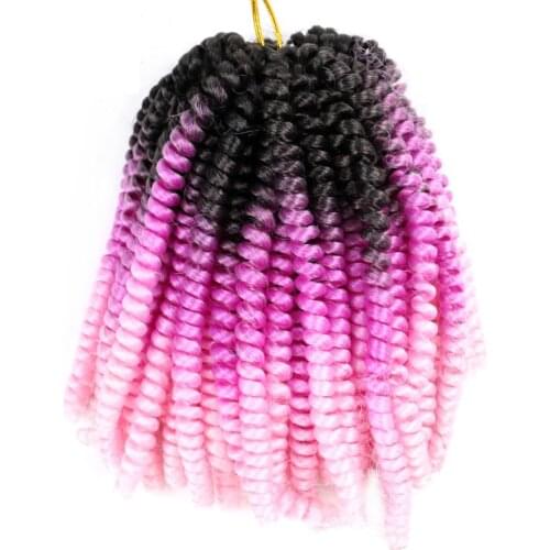 Ombre Synthetic Brown Spring Twist Hair Extension 30Roots/Pack Crotchet Passion Twist Hair