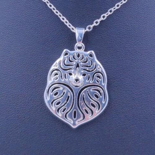 Pomeranian Teddy Necklace Dog Animal Pendant Gold Silver Plated Jewelry For Women Male Female Girls Ladies Kids Boys N029