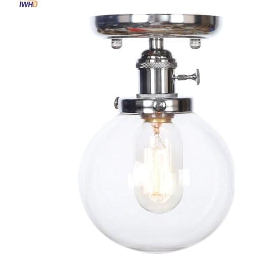 IWHD Nordic Modern Glass Ball Ceiling Light Living Room Porch Stair Plafondlamp LED Ceiling Lamp Lamparas De Techo Lighting