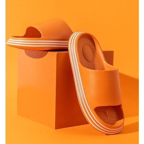 2021 Summer Woman Slippers Fashion Couple Slippers Casual Indoor Slippers Home Bathing Slippers Candy Colours Soft EVA Slippers