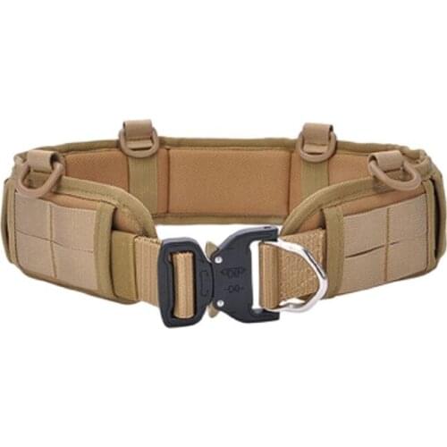 Outdoor tactical waist belt with belt hanging MOLLE system army fans CS inner belt