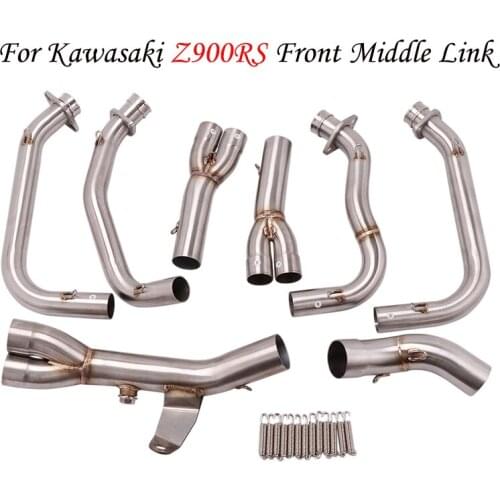 Z900RS Motorcycle Exhaust Pipe Connecter Middle Link Header Pipe Slip On Full Systems Exhaust For KAWASAKI Z900RS