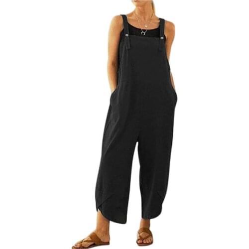 Women Overalls Loose Jumpsuits Female Casual Bib Pants for Office Lady Daliy Wear Work Clothes Oversize M-5XL Plus Size 8 Colors