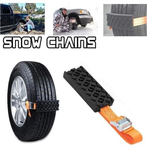 1PCS Durable PU Car Tire Snow Desert Anti-Skid Chains Car Tire Traction Blocks Snow Mud Sand Ice Tire Chain Emergency Belts